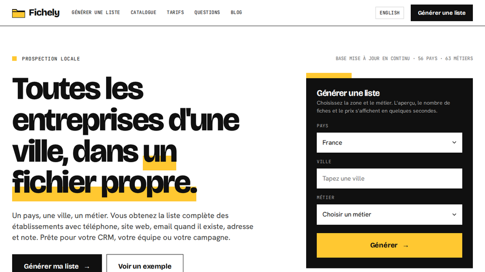 Screenshot of Fichely
