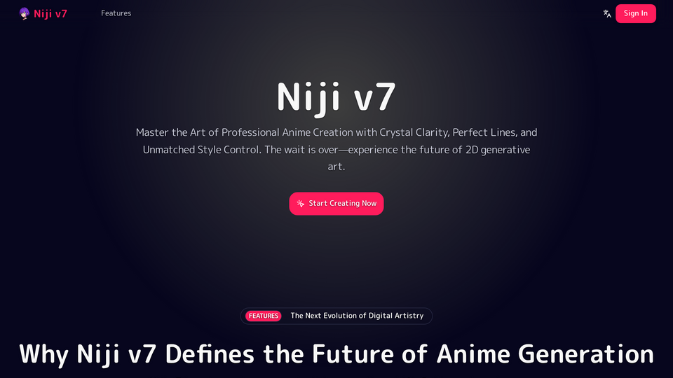 Screenshot of Niji v7