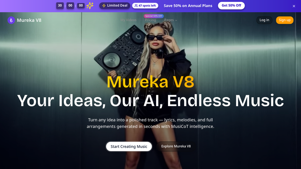 Screenshot of Mureka V8