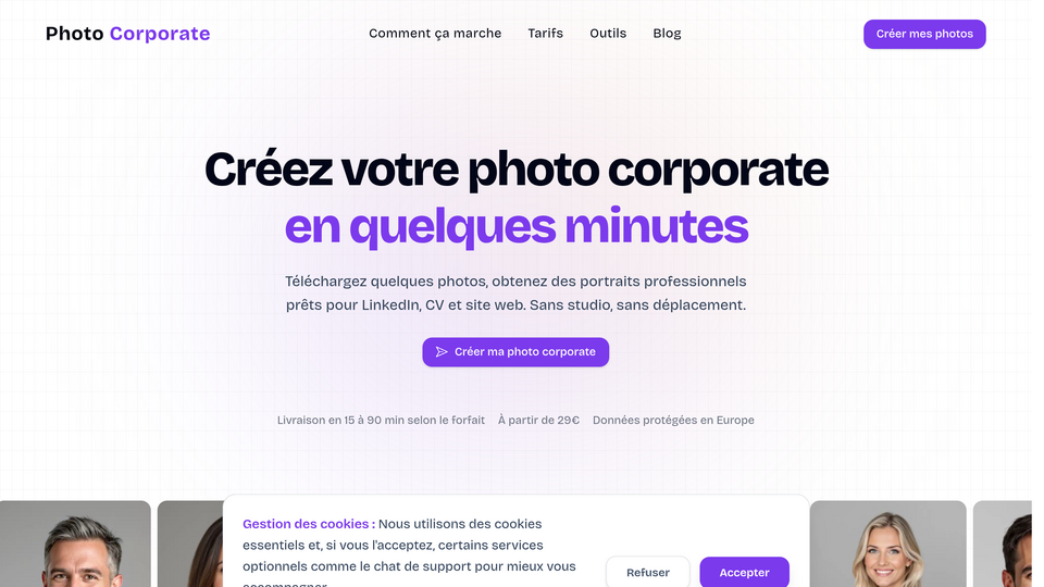 Screenshot of Photo Corporate