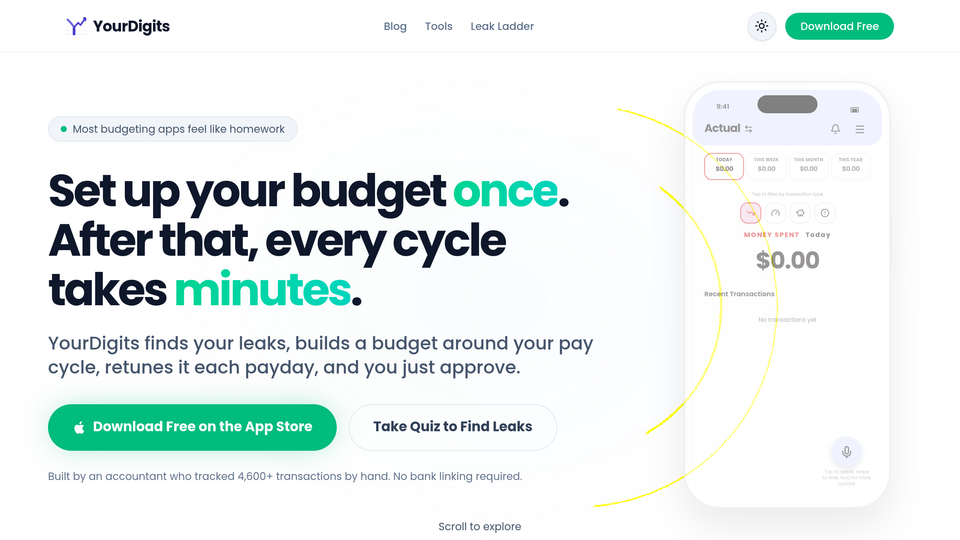 Screenshot of YourDigits