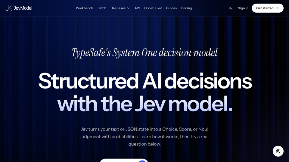 Screenshot of JevModel