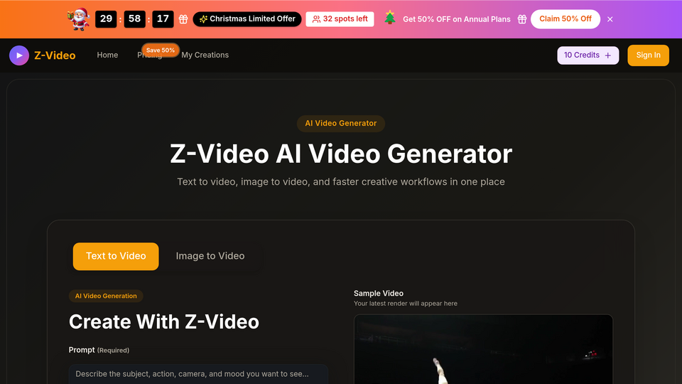 Screenshot of z-video
