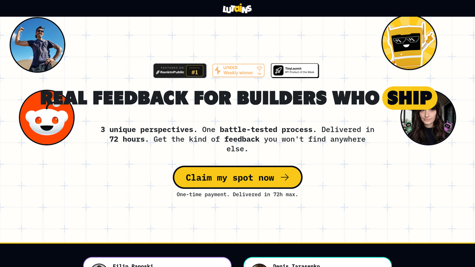 Screenshot of Lutains