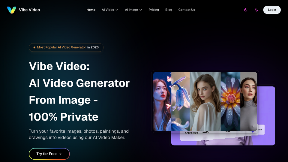 Screenshot of Vibe Video