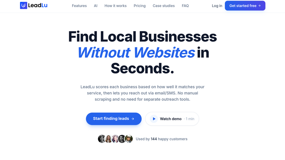 Screenshot of LeadLu