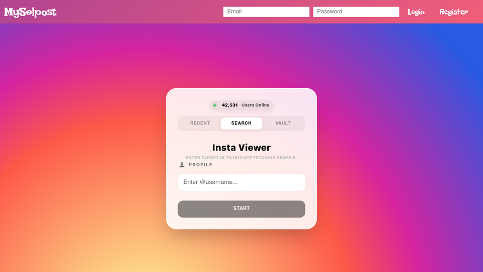 Screenshot of MySelpost