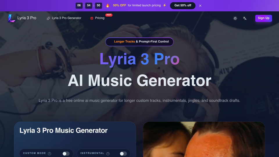 Screenshot of Lyria 3 Pro