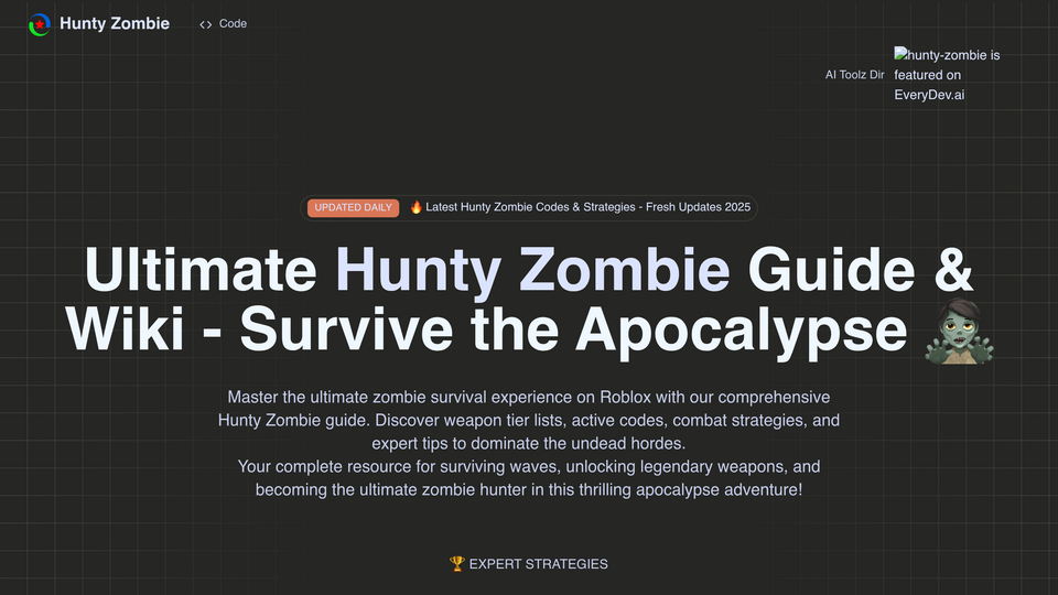 Screenshot of Hunty Zombie