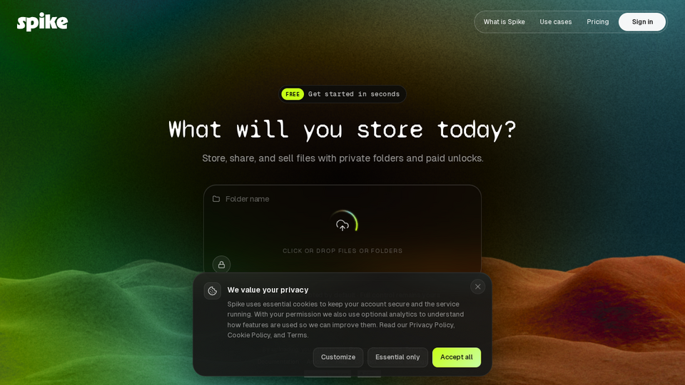 Screenshot of Spike