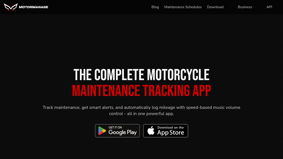 Screenshot of MotorManage