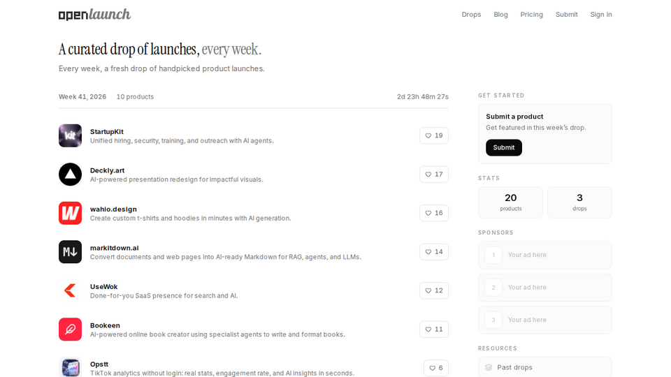 Screenshot of OpenLaunch