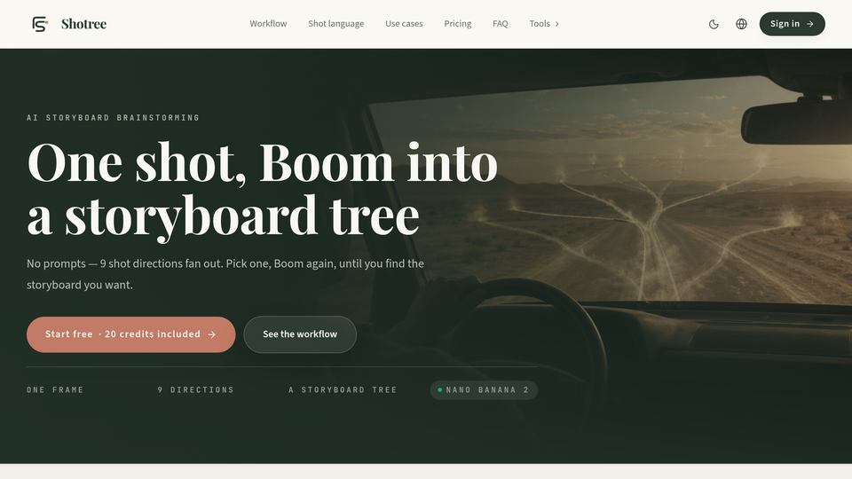 Screenshot of Shotree