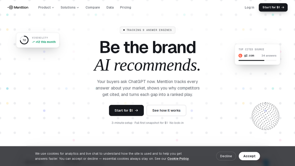 Screenshot of Menttion