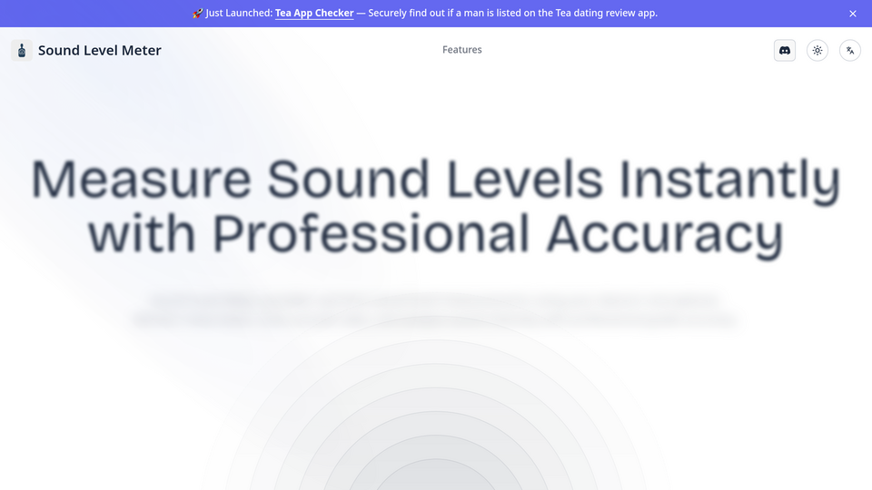 Screenshot of Sound Level Meter
