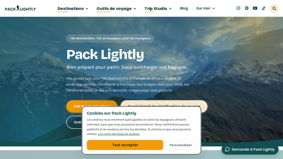 Screenshot of Pack Lightly FR