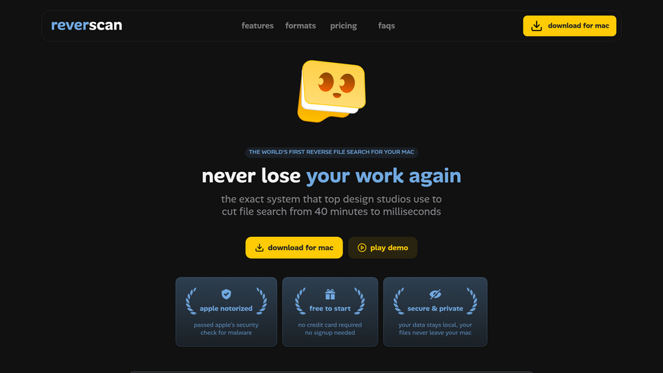 Screenshot of reverscan