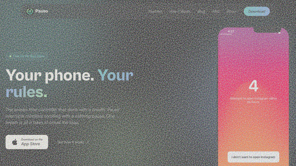Screenshot of Pauso - App Blocker