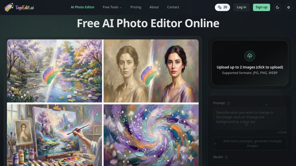 Screenshot of TapEdit AI