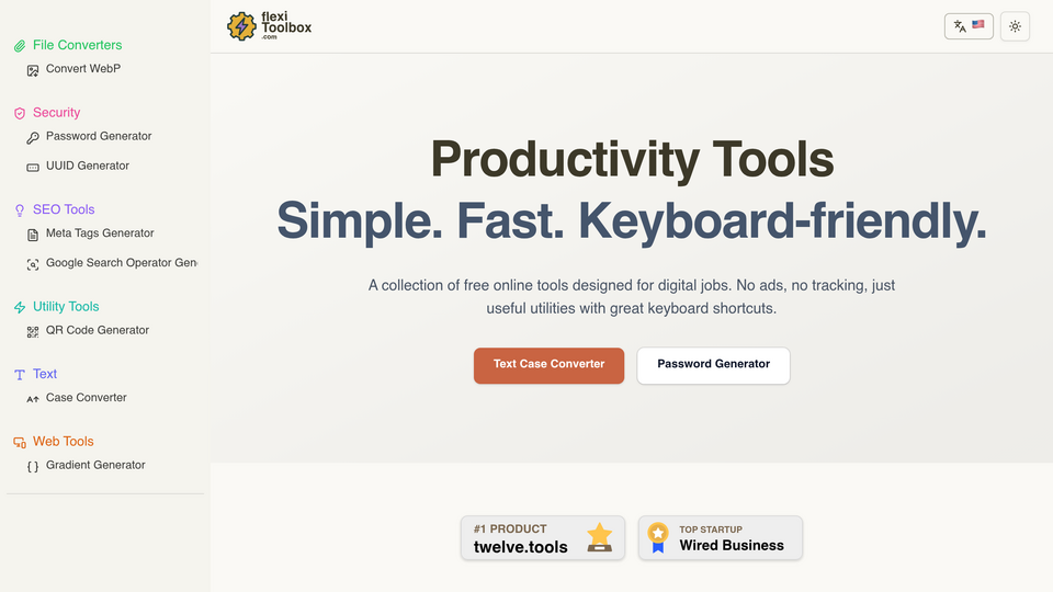 Screenshot of FlexiToolbox