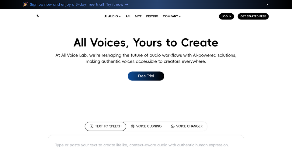 Screenshot of All Voice Lab