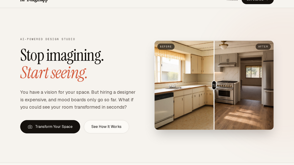 Screenshot of Re-Design