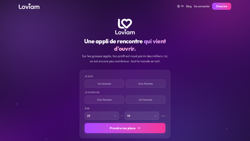 Screenshot of Loviam