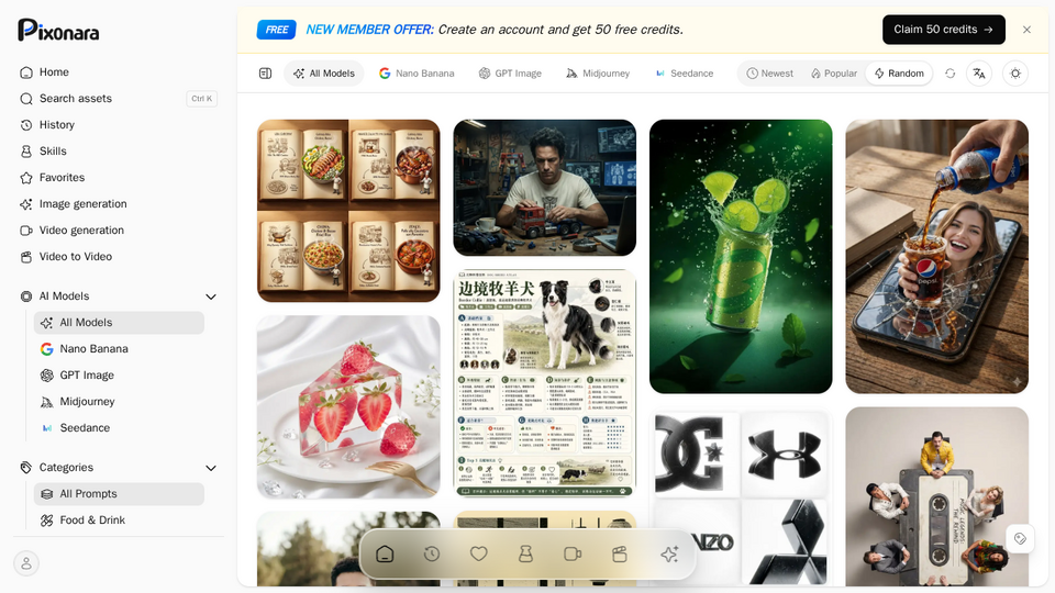 Screenshot of Pixonara