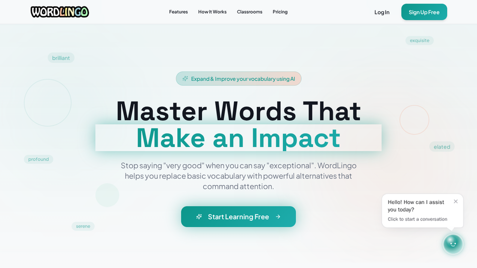 Screenshot of Wordlingo