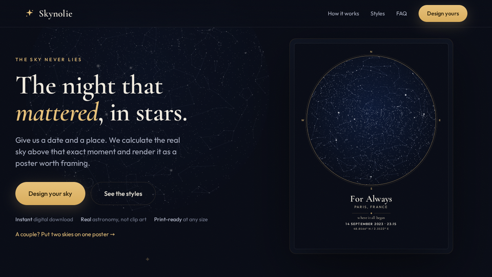 Screenshot of Skynolie