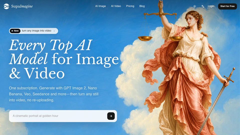 Screenshot of SupaImagine