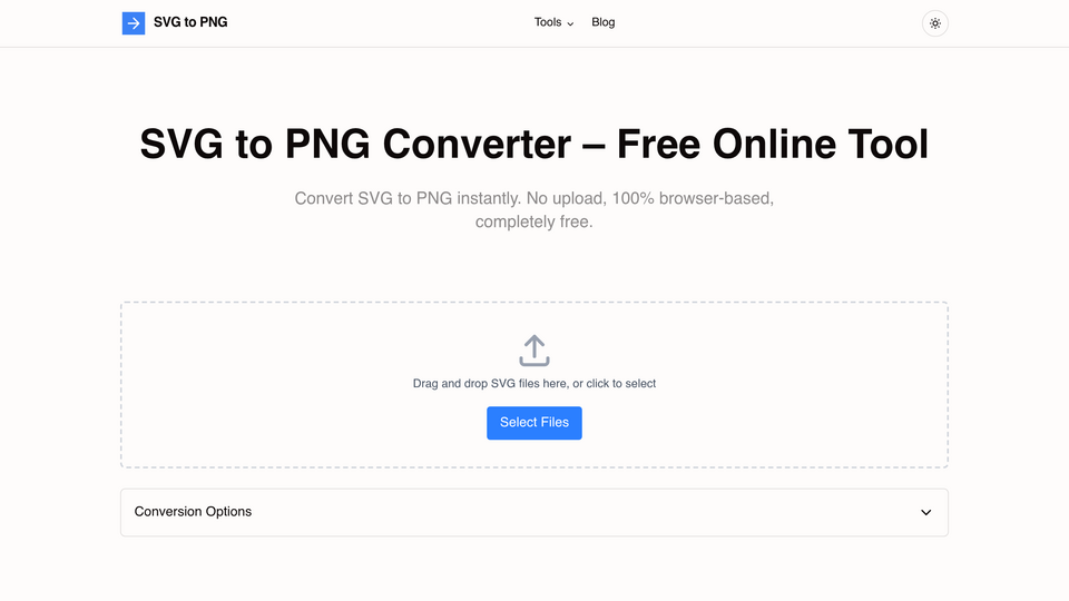 Screenshot of SVG to PNG