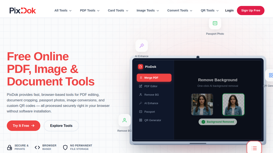 Screenshot of PixDok