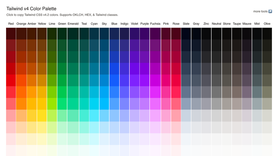 Screenshot of Tailcolors