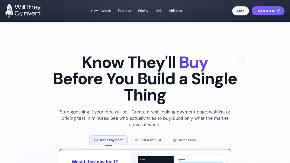 Screenshot of WillTheyConvert