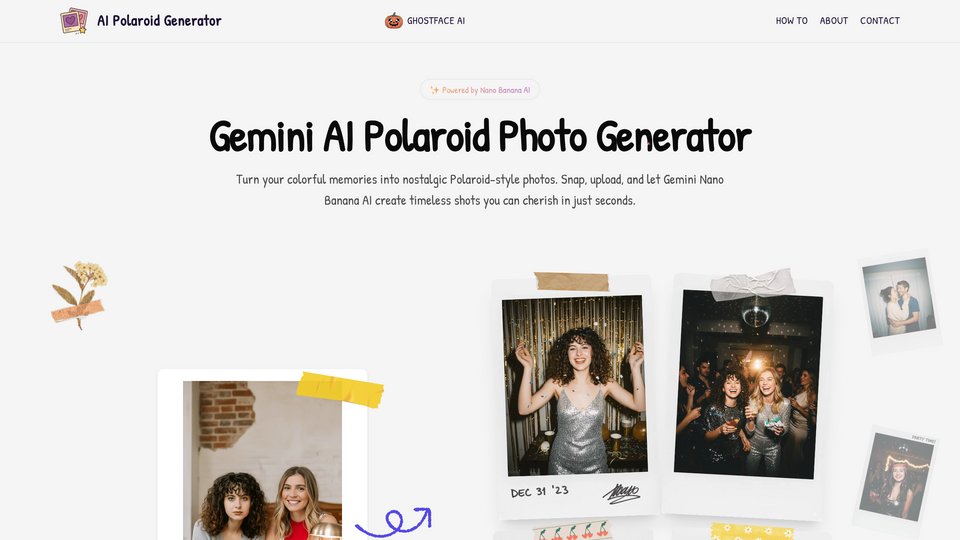 Screenshot of AI Polaroid