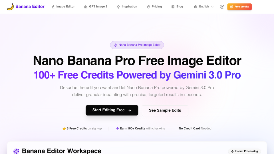 Screenshot of Banana Editor
