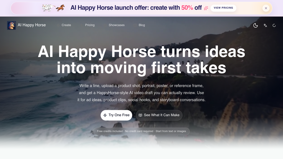 Screenshot of AI Happy Horse