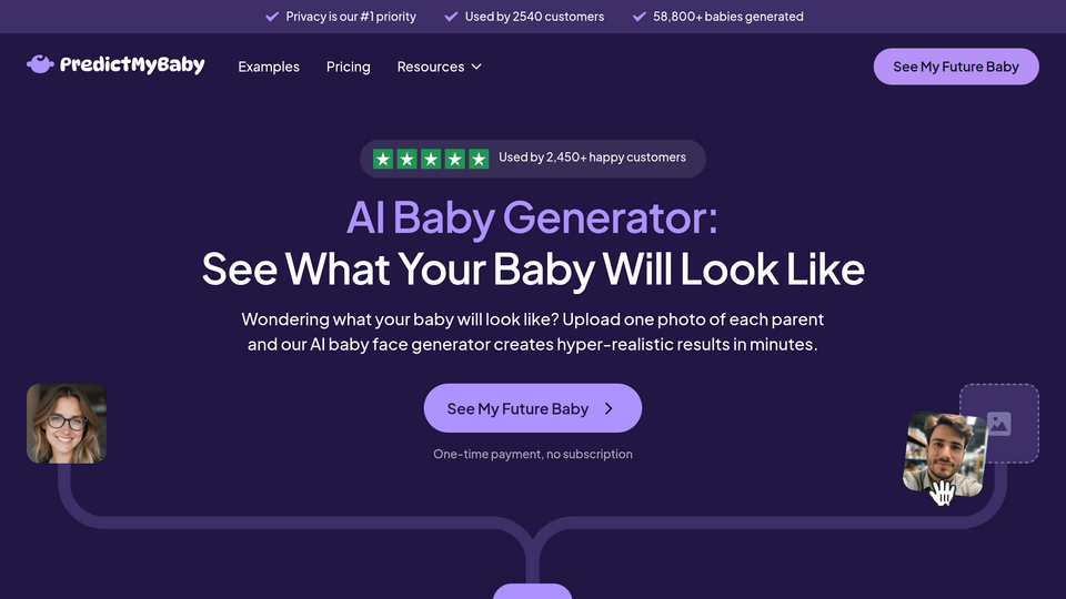 Screenshot of PredictMyBaby
