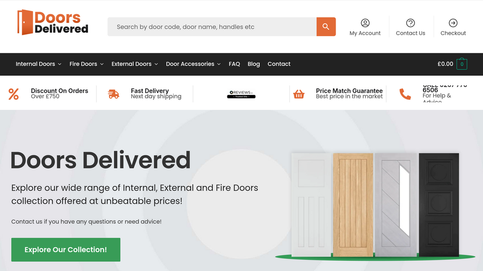 Screenshot of Doors Delivered