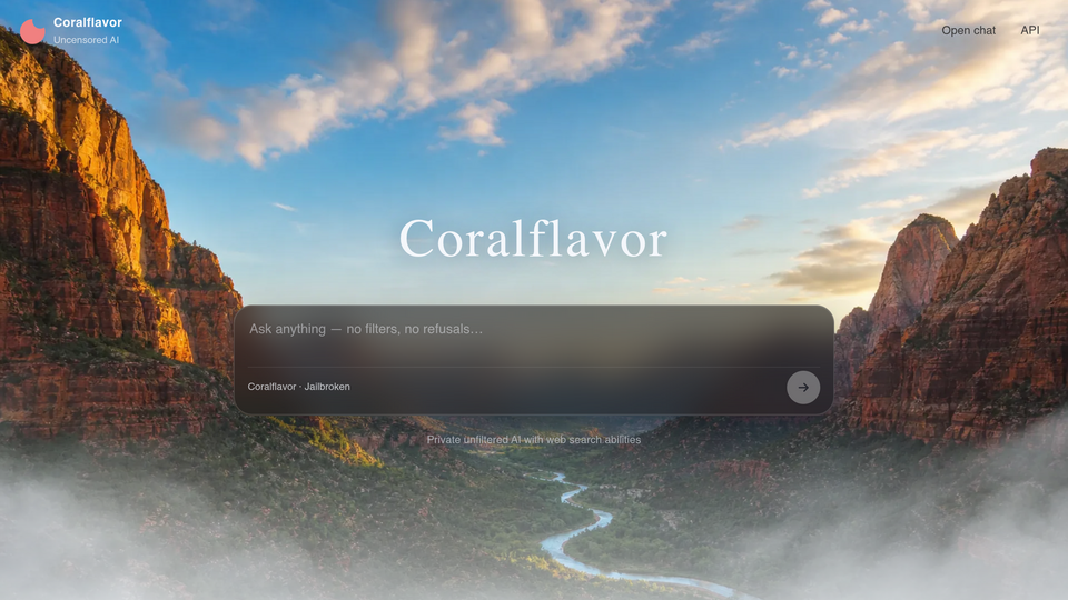 Screenshot of Coralflavor