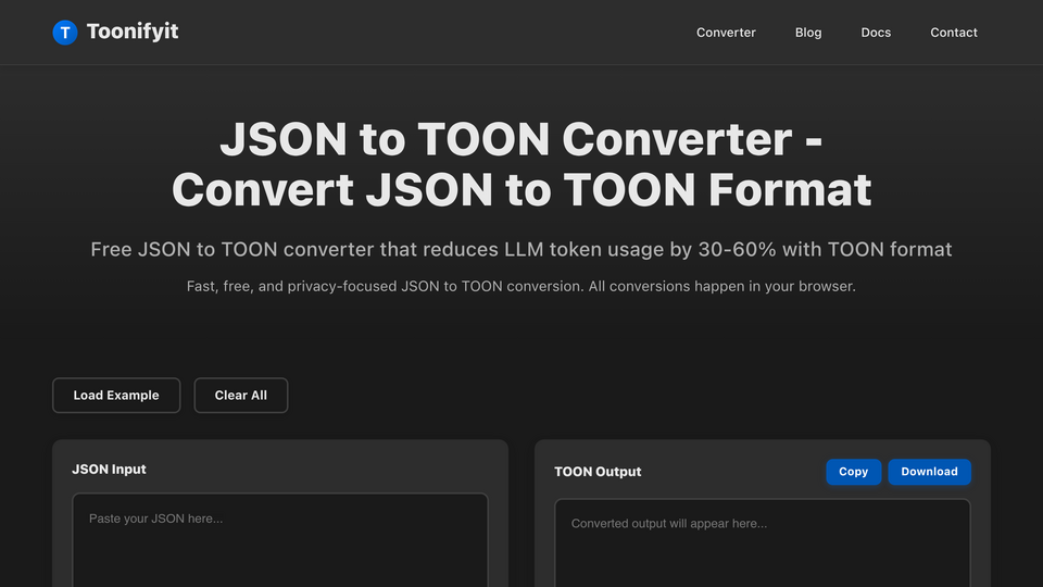 Screenshot of Toonfiyit