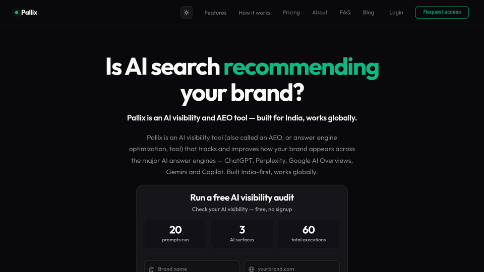 Screenshot of Pallix
