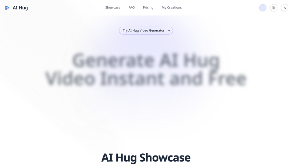 Screenshot of AI Hug
