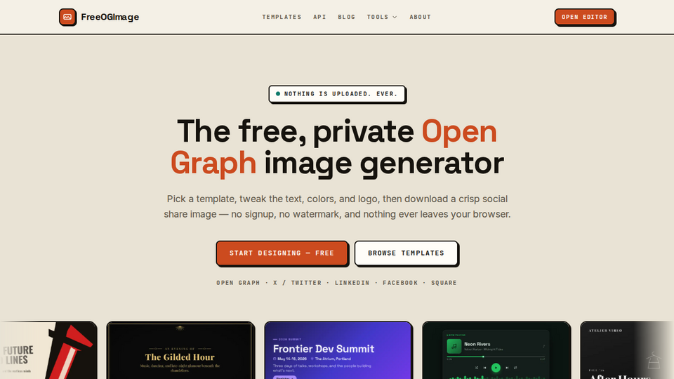 Screenshot of Free OG Image