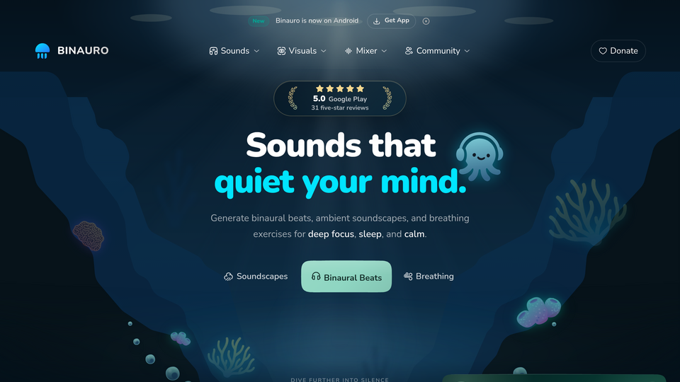 Screenshot of Binauro