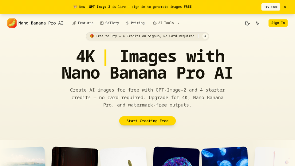 Screenshot of Nano Banana Pro AI