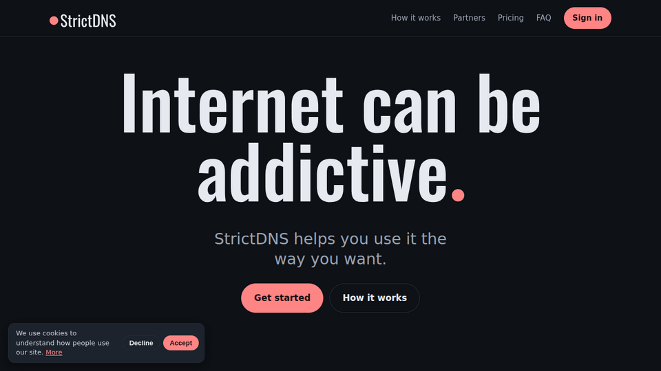 Screenshot of StrictDNS