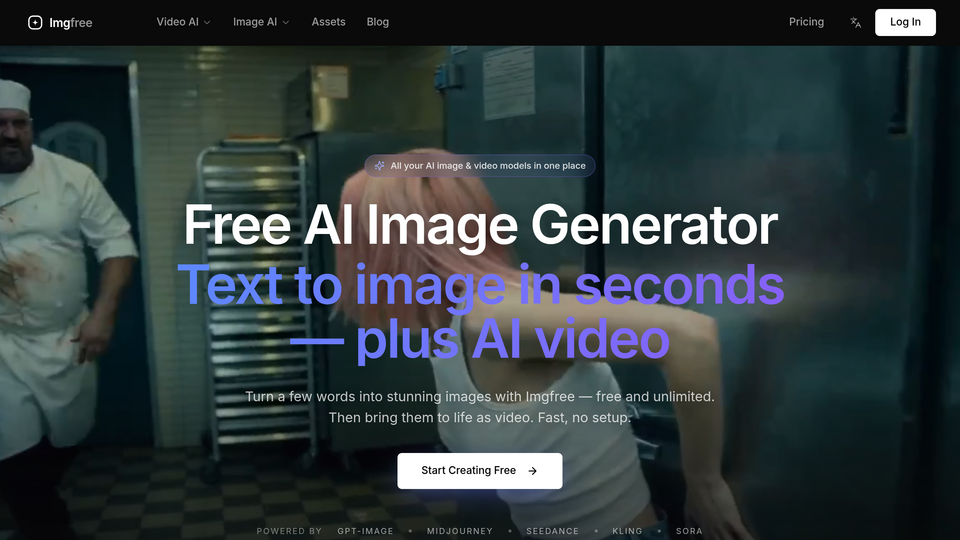 Screenshot of Imgfree