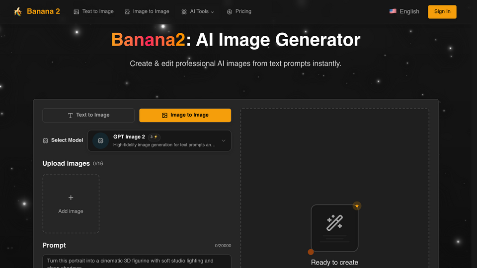 Screenshot of Banana 2